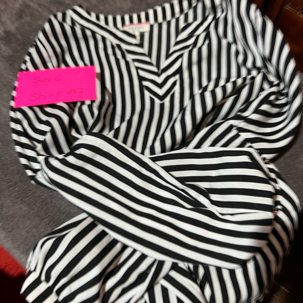 Andree Monochrome Striped Top